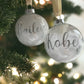 Personalised Glass Feather Baubles