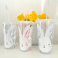 Personalised Rabbit Swirly Straw Cups