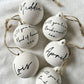 Bridesmaid White Ceramic Keepsake Baubles