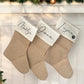 Burlap Jute Christmas Stockings