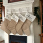 Burlap Jute Christmas Stockings