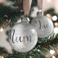 Personalised Glass Feather Baubles