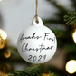 Decorative White Ceramic Keepsake Baubles