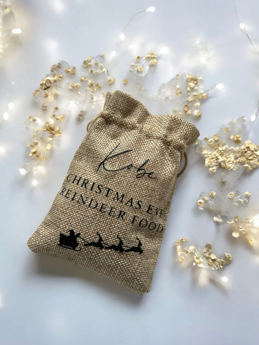 Personalised Christmas Reindeer Food Bags