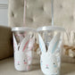 Personalised Rabbit Swirly Straw Cups