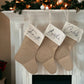 Burlap Jute Christmas Stockings