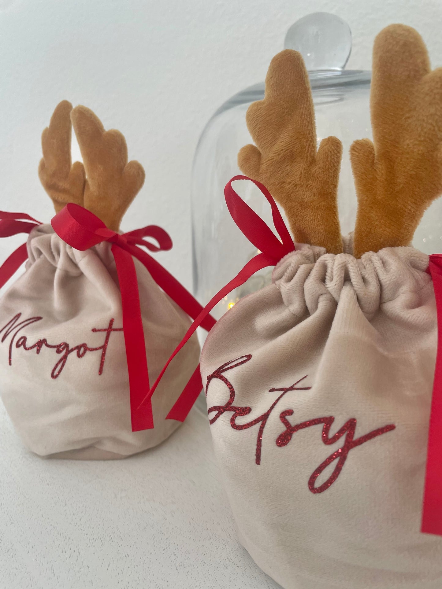 Personalised Reindeer Treat Bags