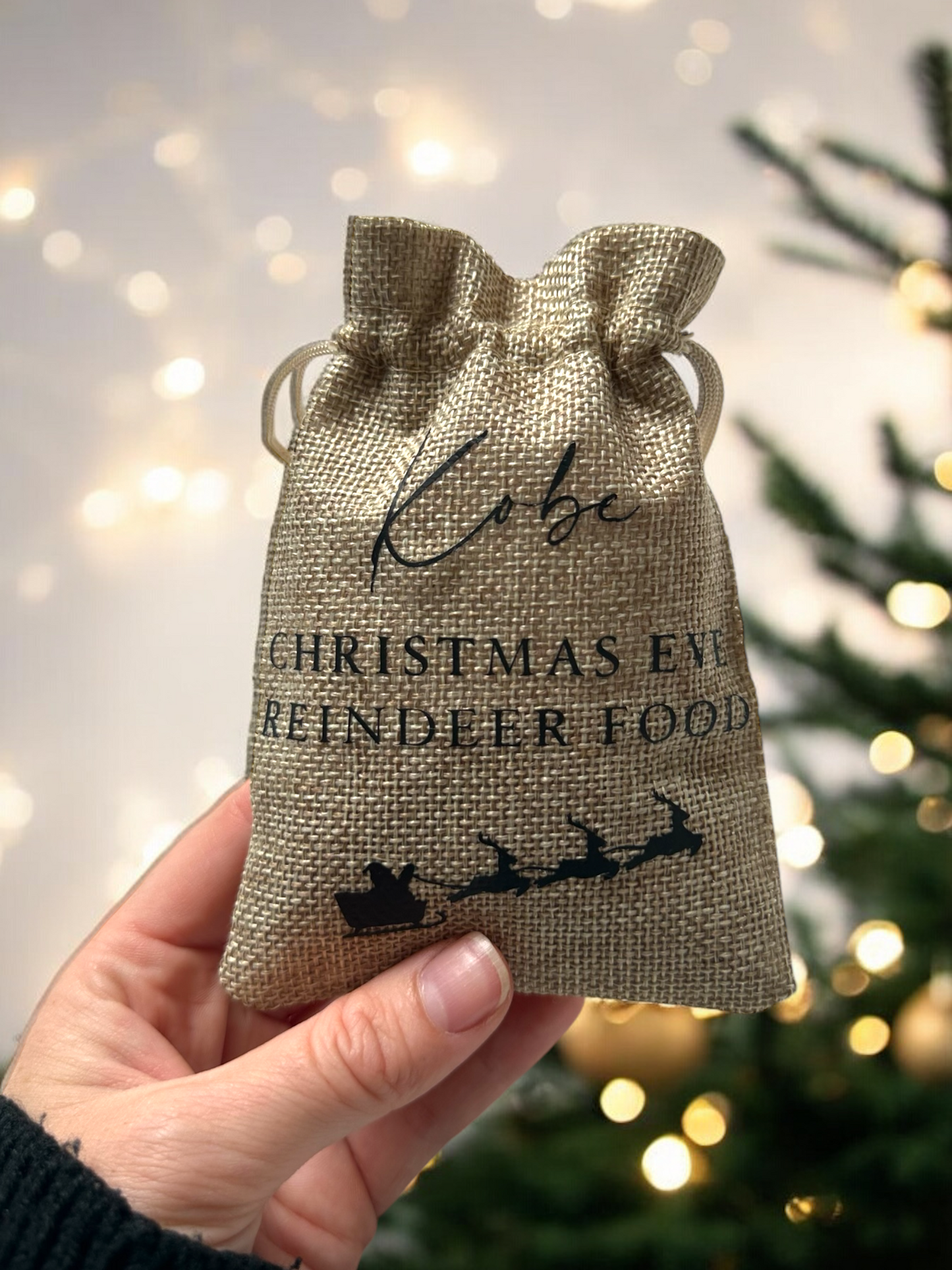 Personalised Christmas Reindeer Food Bags