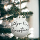 Decorative White Ceramic Keepsake Baubles