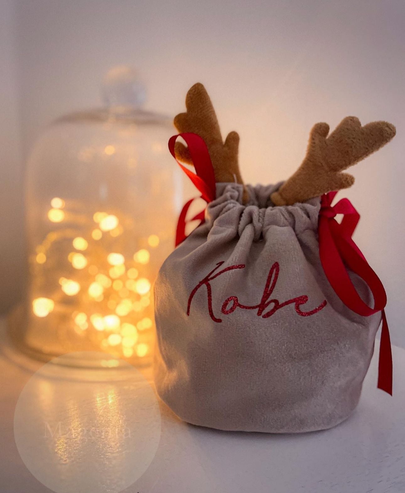 Personalised Reindeer Treat Bags