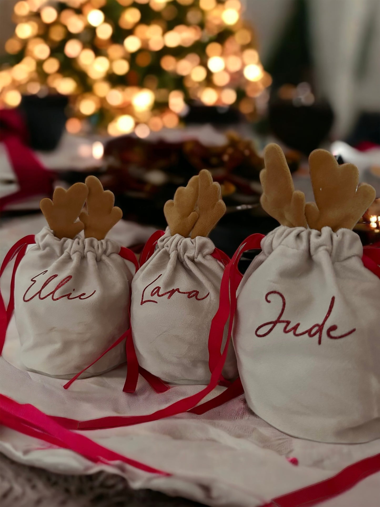 Personalised Reindeer Treat Bags