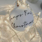 Decorative White Ceramic Keepsake Baubles