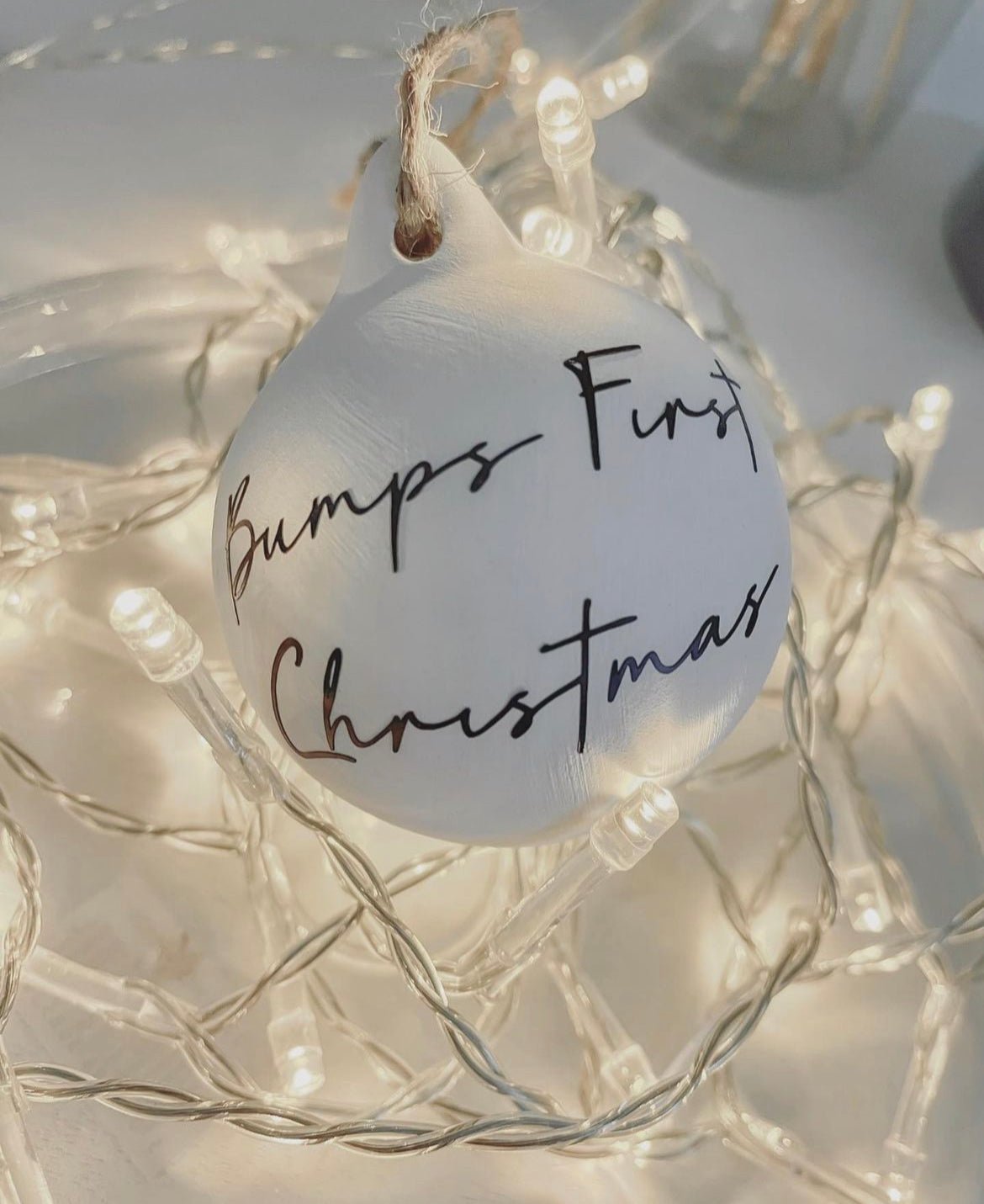 Decorative White Ceramic Keepsake Baubles