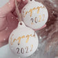 Decorative White Ceramic Keepsake Baubles