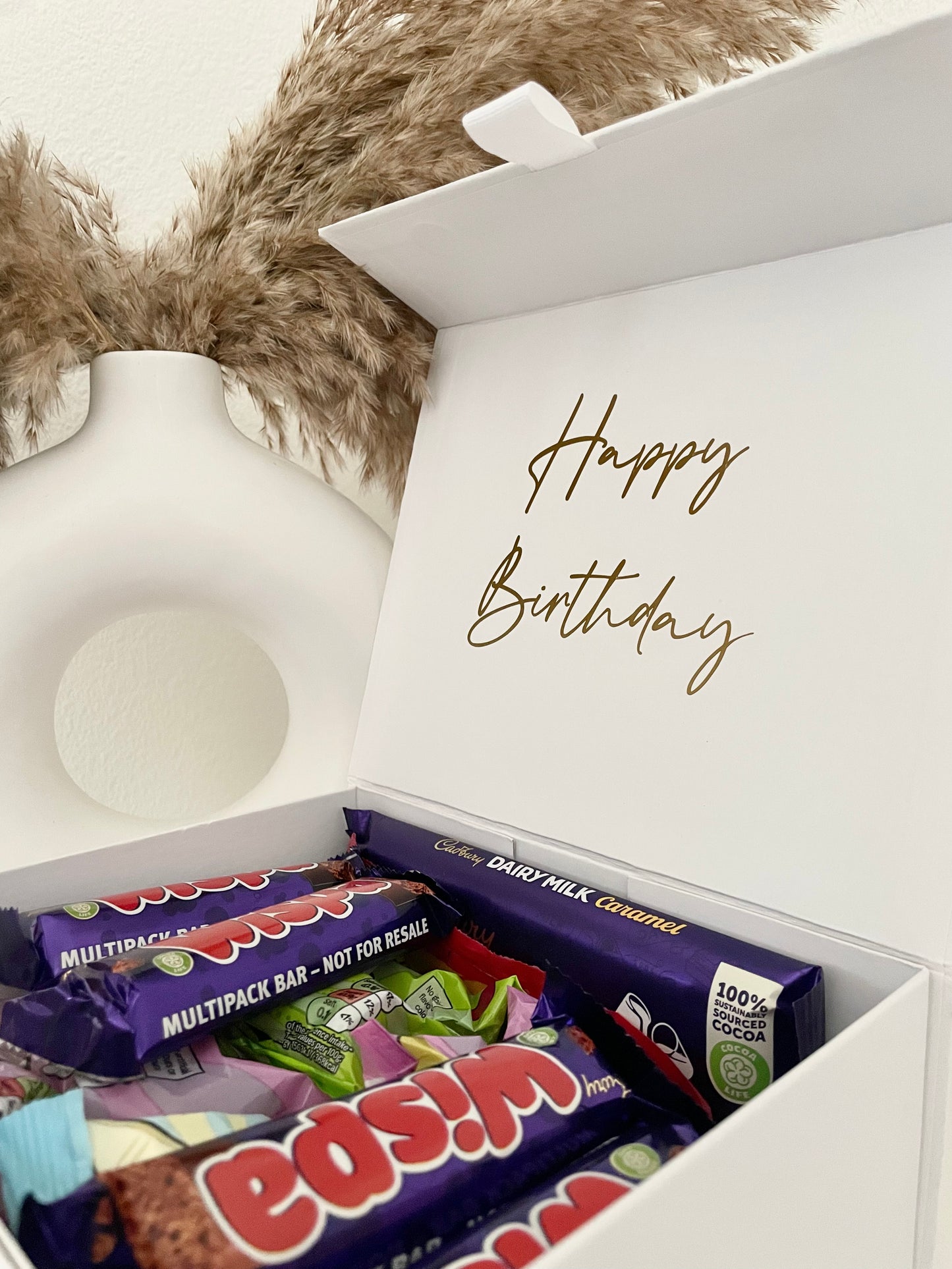 White Magnetic Birthday Personalised Gift Boxes